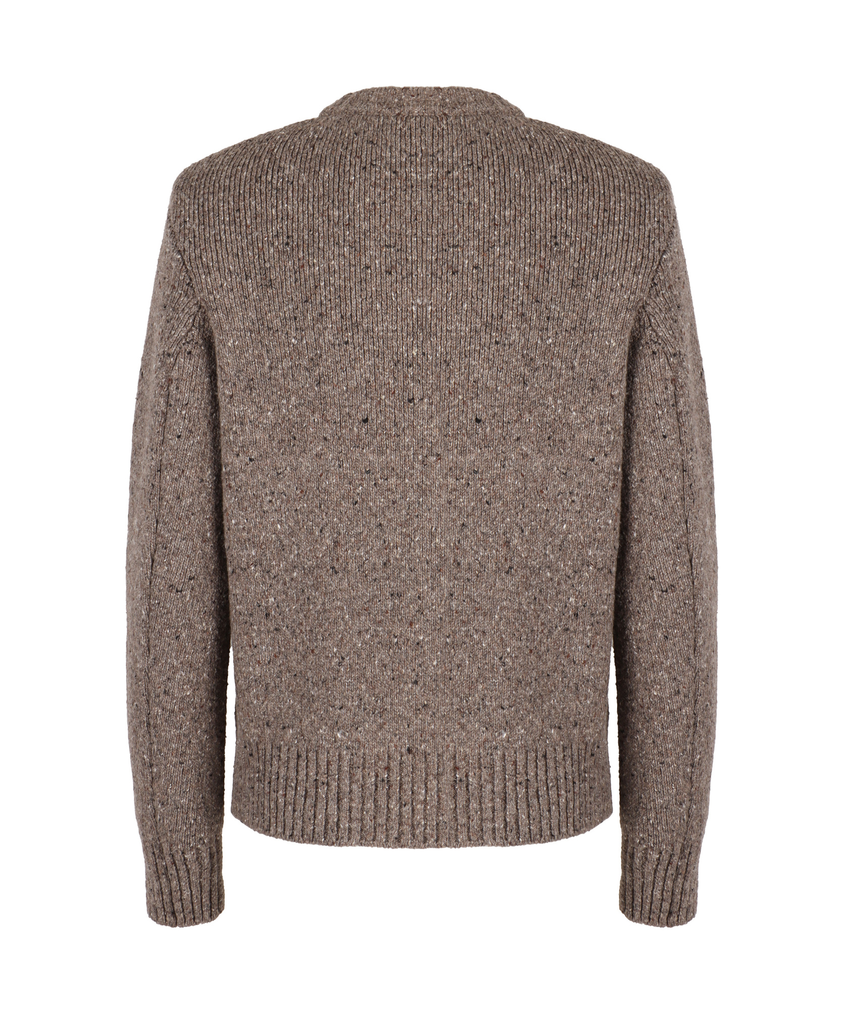 Bottega Veneta Grey Round Neck Pullover In Brown