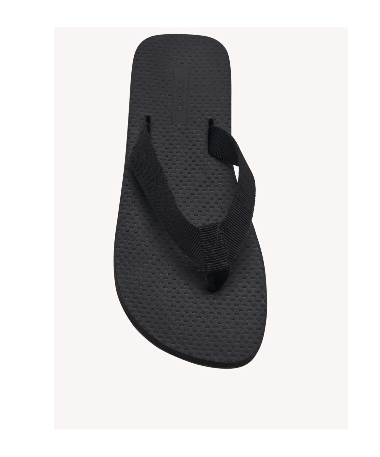 The Row Black Dune Classic Flip-flops In Black