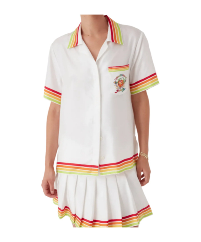 Casablanca Stripe-detailing Shirt In White