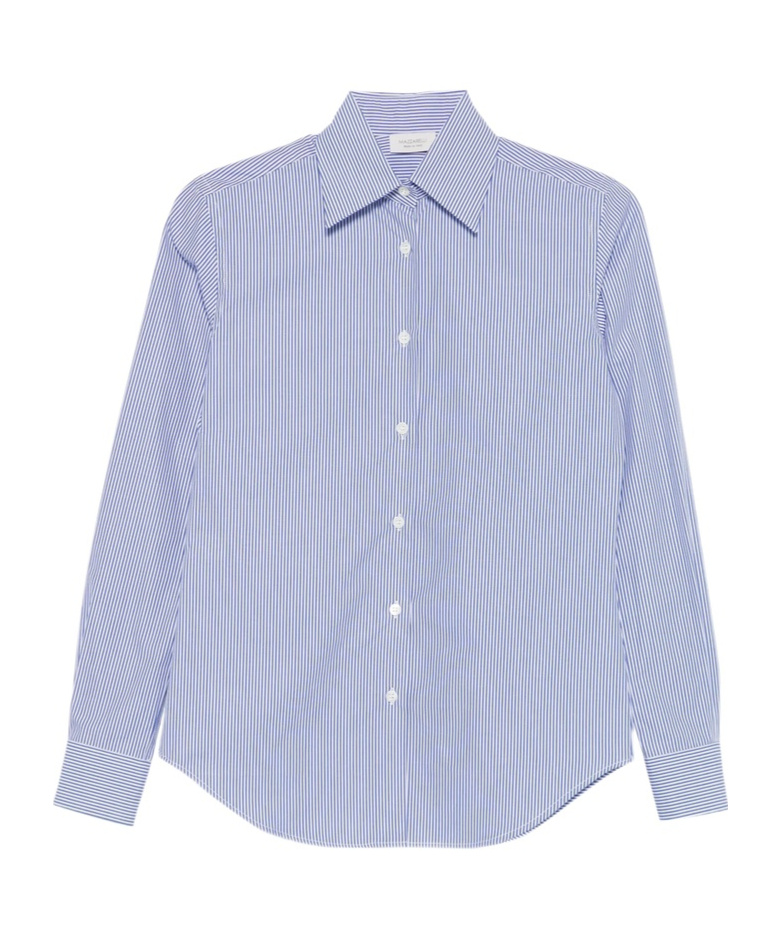 Mazzarelli Gea Striped Button-fastening Shirt In Blue
