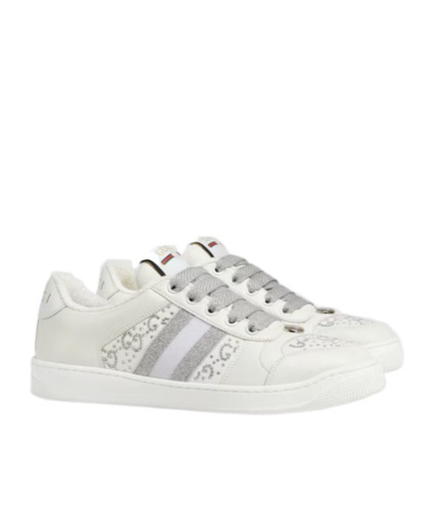 Gucci 35mm Screener Sneakers In White