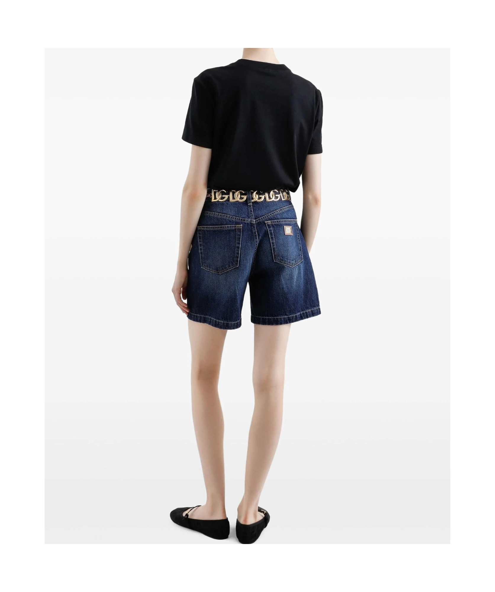Dolce & Gabbana Jersey T-shirt With Dg Logo Embroidery In Black