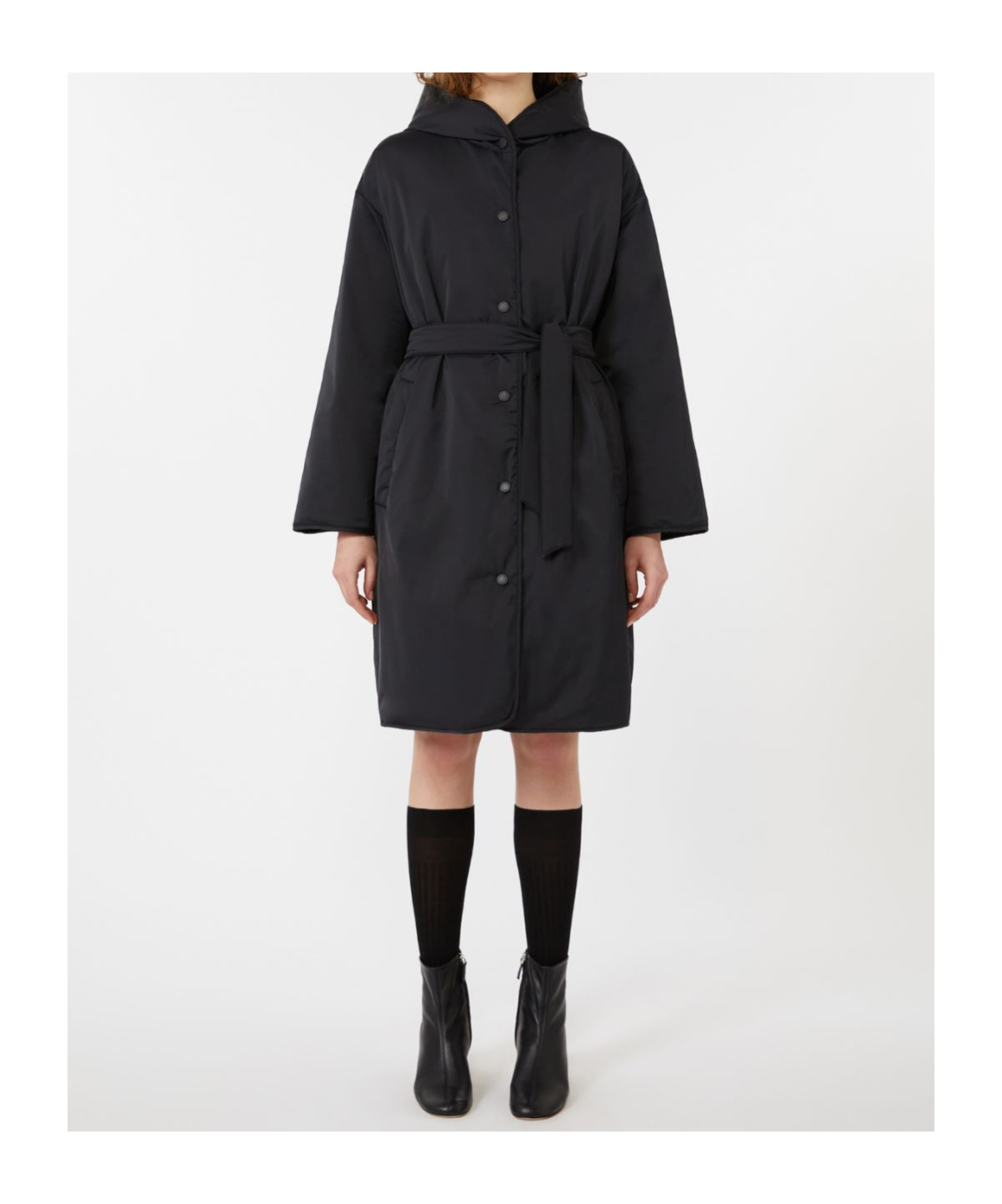 Weekend Max Mara Reversible Down Jacket In Black