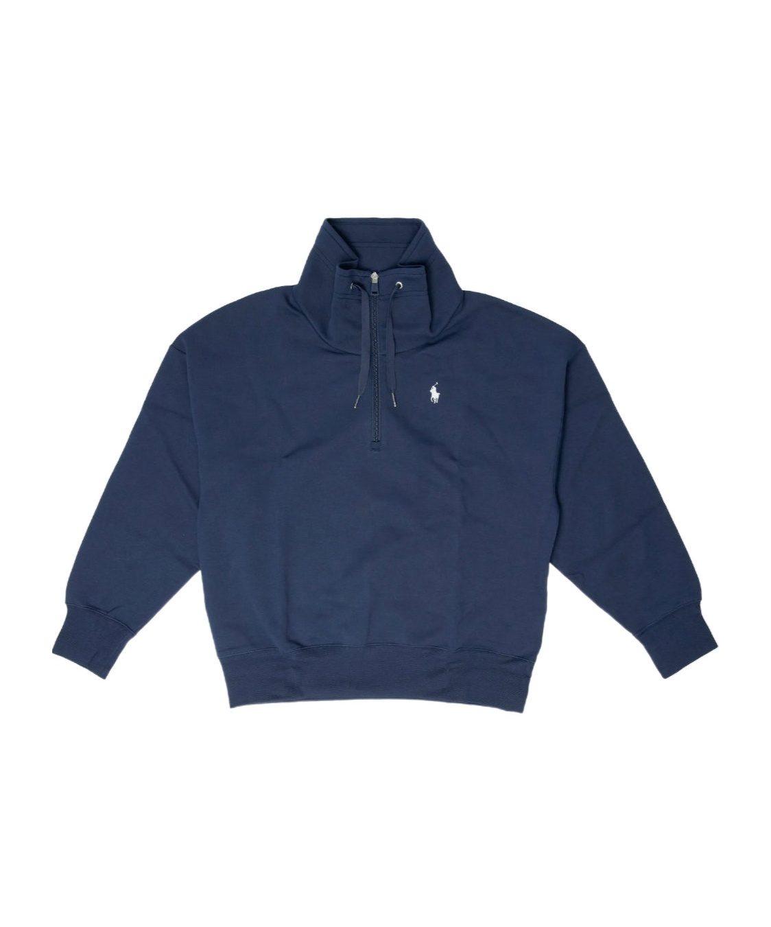 Polo Ralph Lauren Half-zip Cotton Sweatshirt In Blue