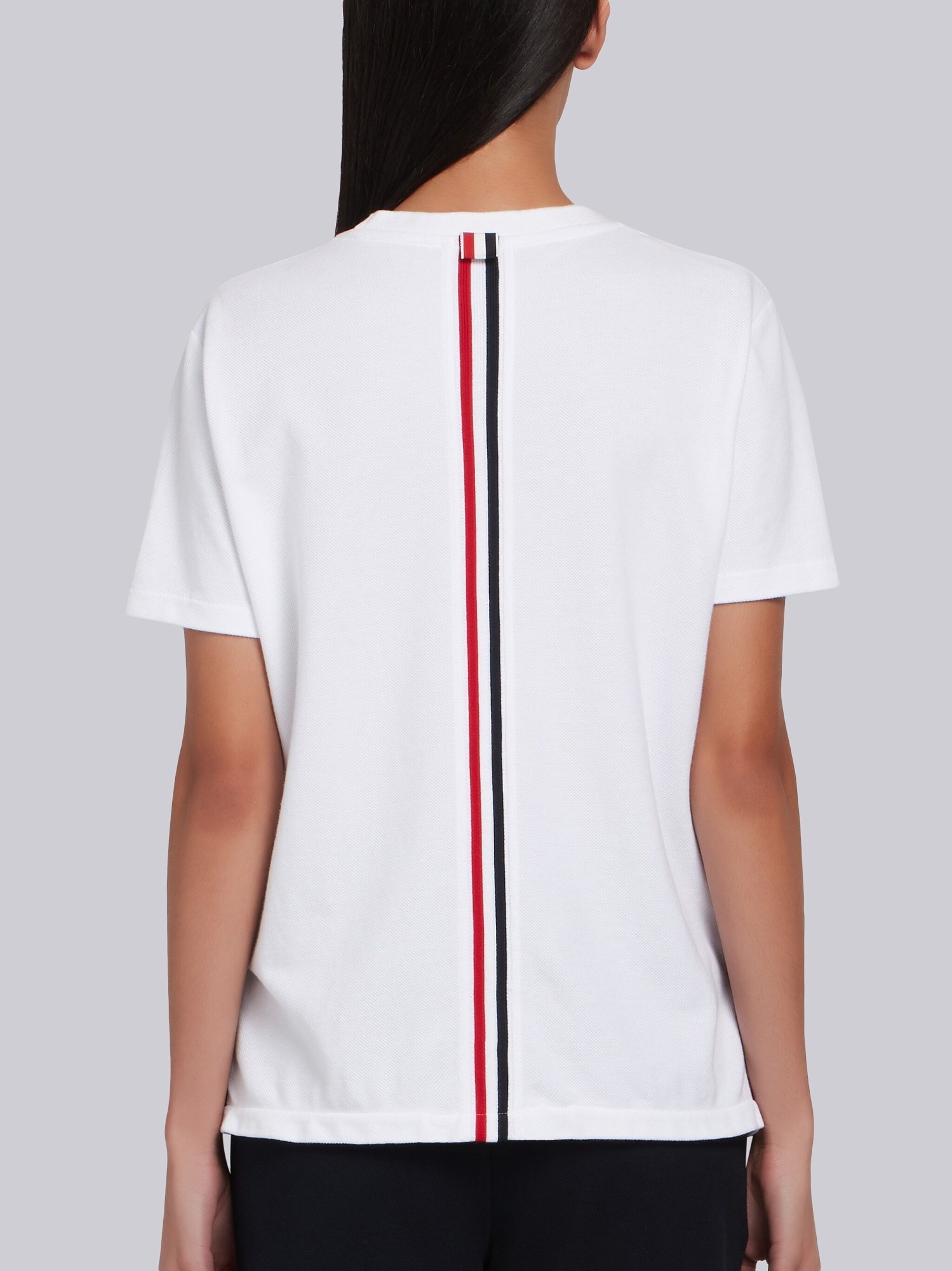 Thom Browne Rwb Stripe T In White