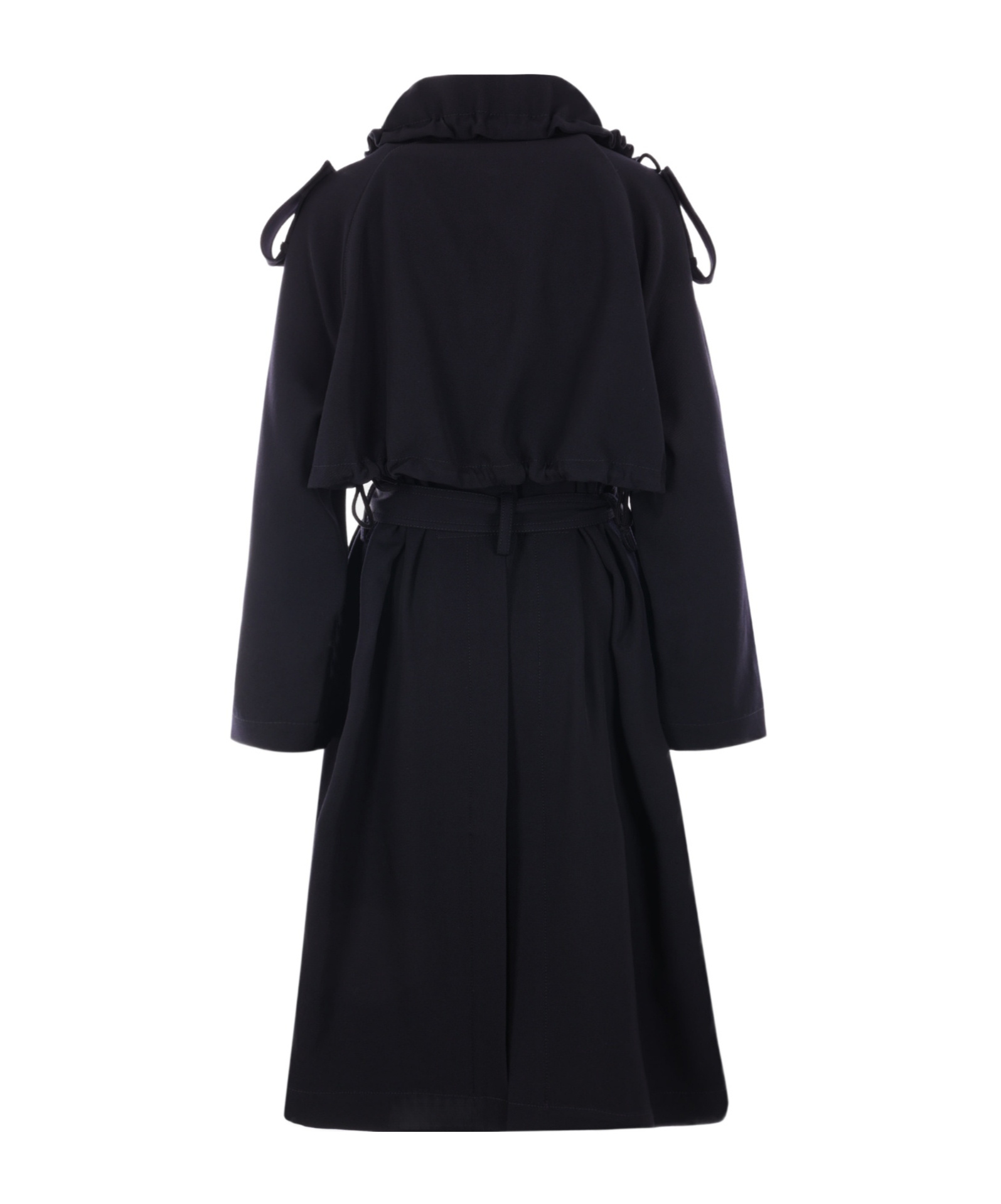 Bottega Veneta Double-breasted Trench Coat In Black