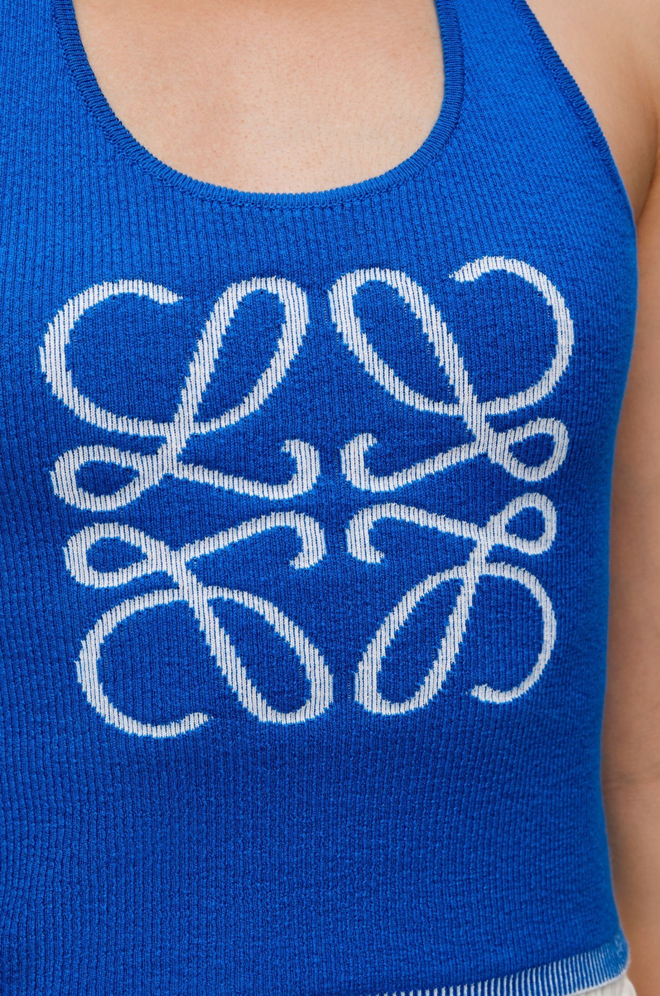 Loewe Neck Top In Blue