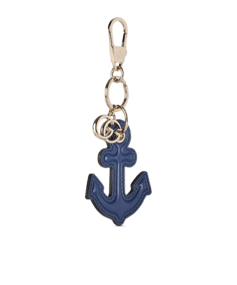 Gucci Keychain With Anchor Detail In Blue