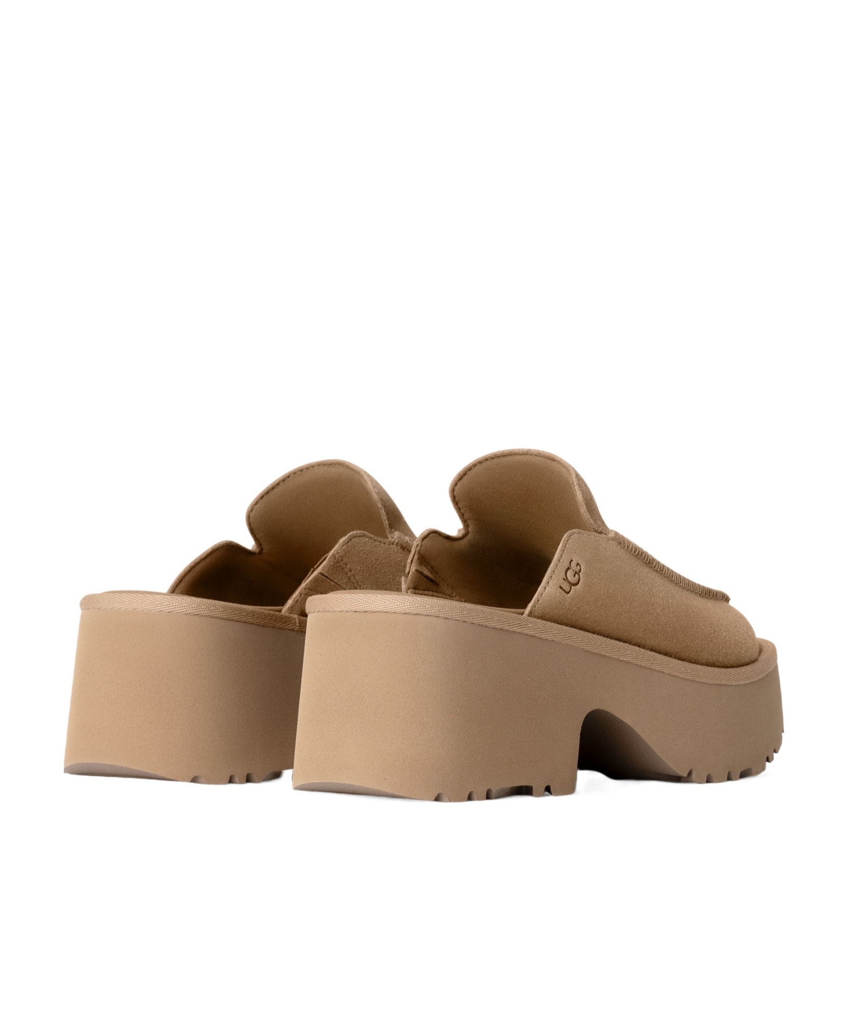 Ugg W New Heights Slide In Nude