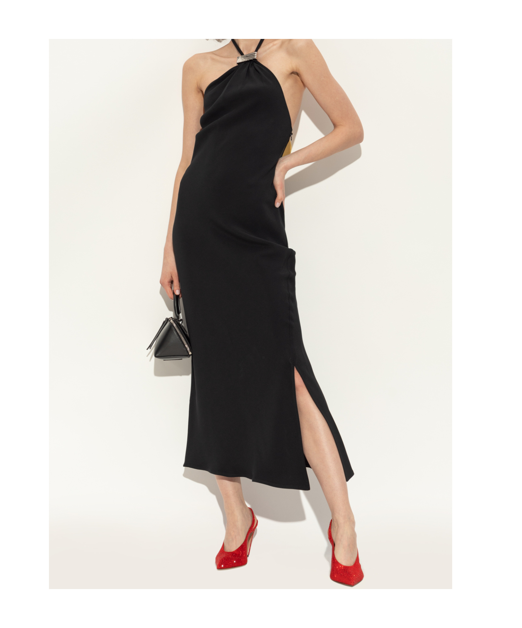 Attico 95mm Viper Crystal-embellished Slingback Pumps
