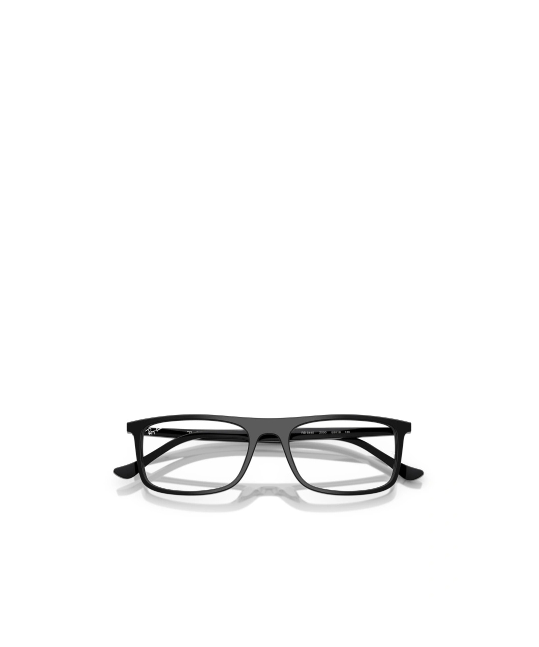 Ray Ban Geometric Frame Plain Mirror In Black