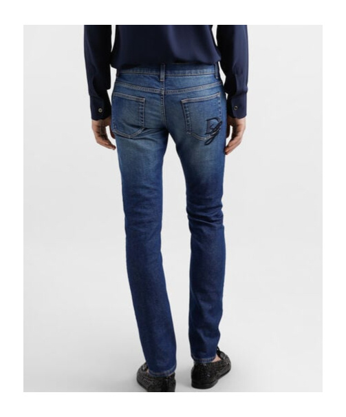 Dolce & Gabbana Five-button Bag Jeans In Blue