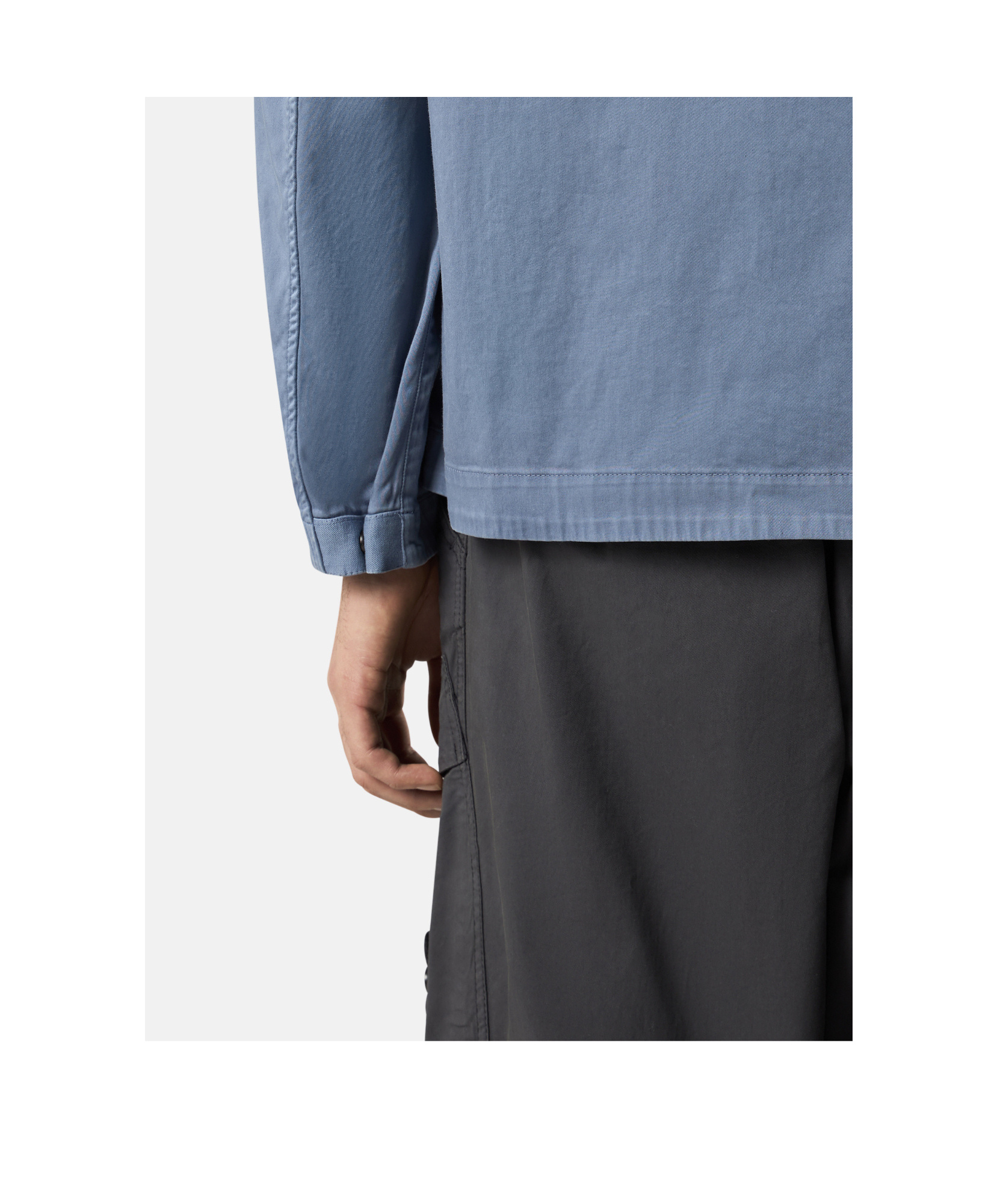 Stone Island Long-sleeved Shirt In Blue