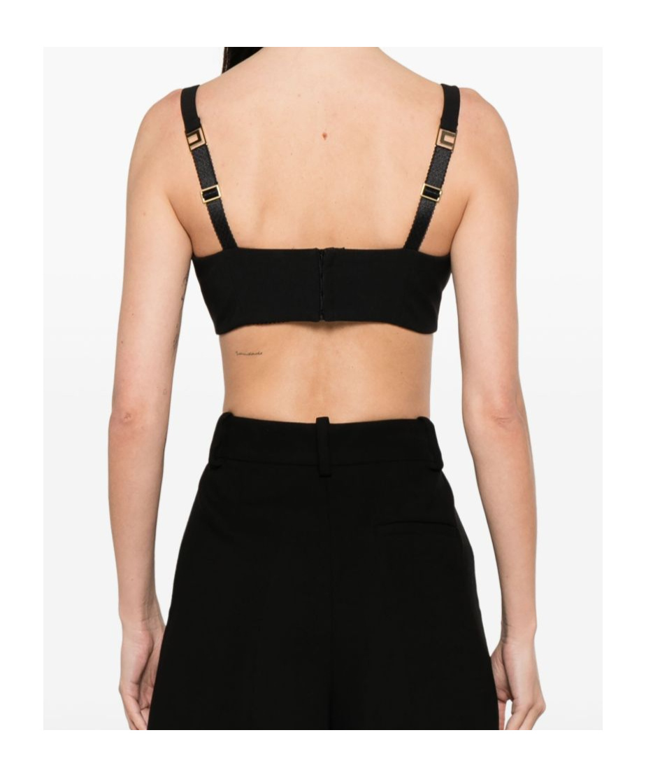 Elisabetta Franchi Balcony Top Tops Black In Black