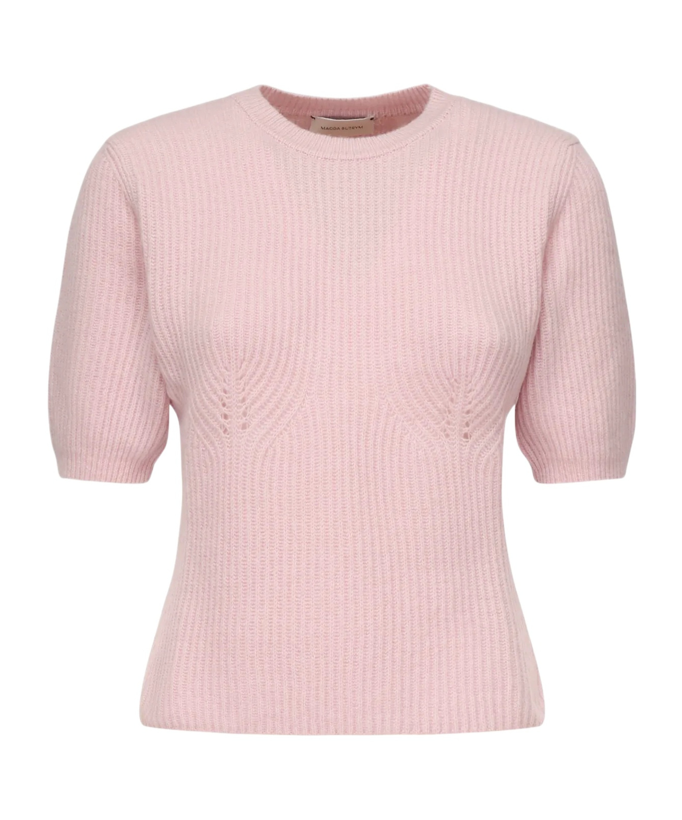 Magda Butrym Short-sleeved Sweater In Pink