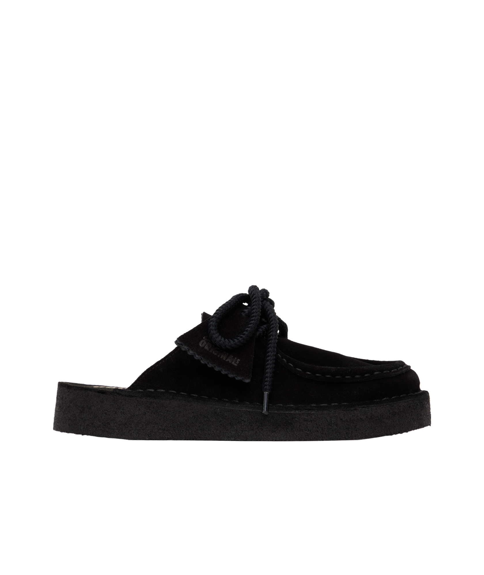 Clarks Lace-up Mules In Black