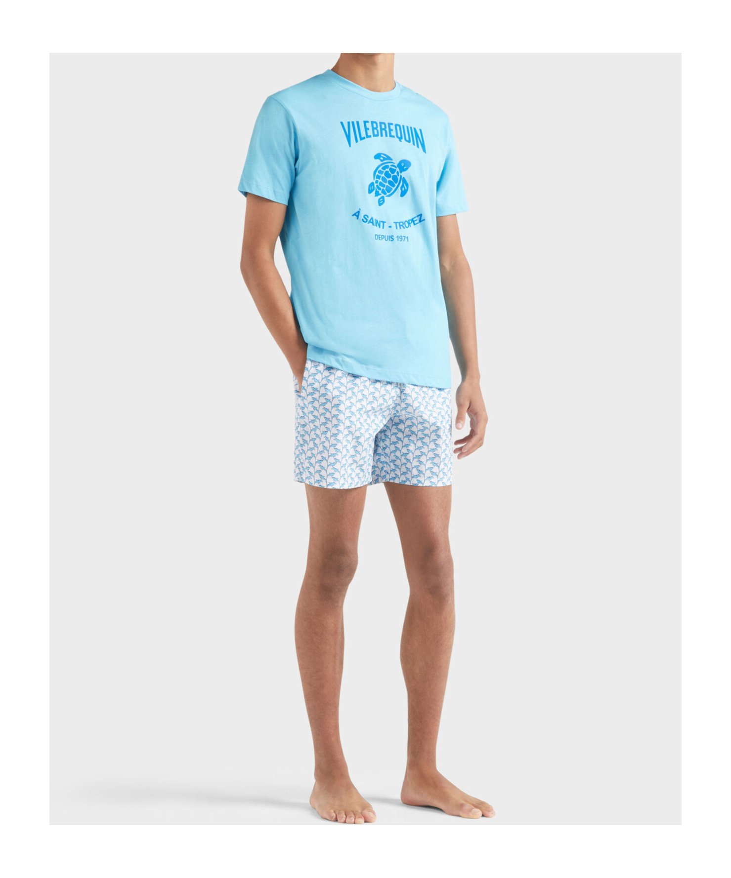 Vilebrequin Net Sharks Swim Shorts In Multi