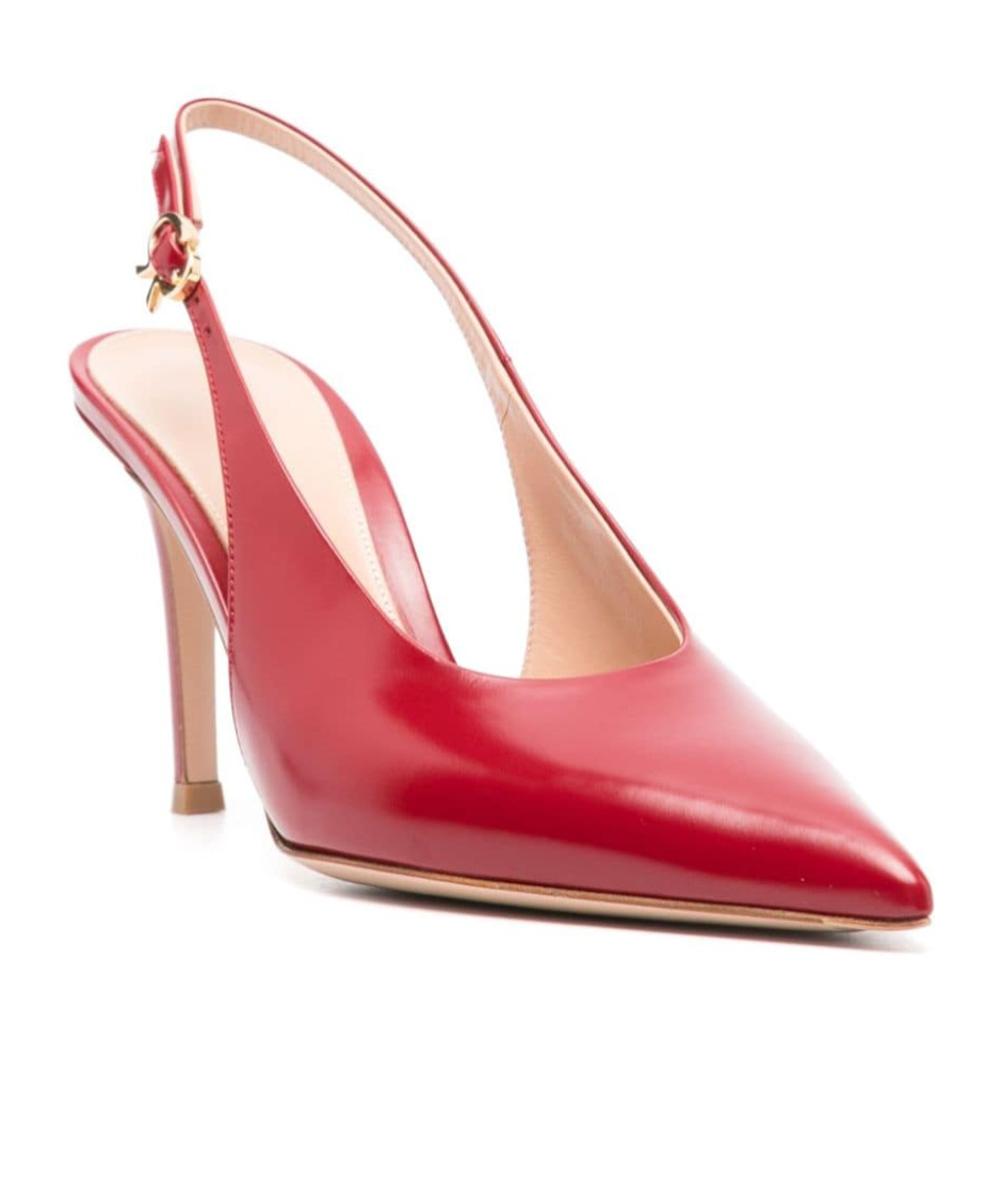 Gianvito Rossi Robbie 85mm Slingback Pumps In Red