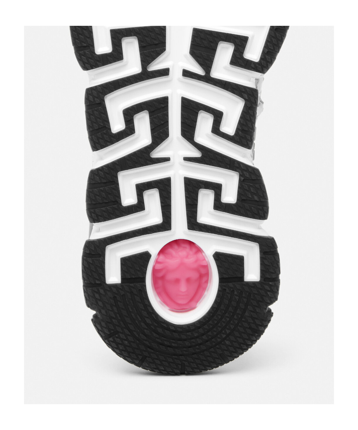 Shop Versace Logo-printed Lace-up Sneakers In White