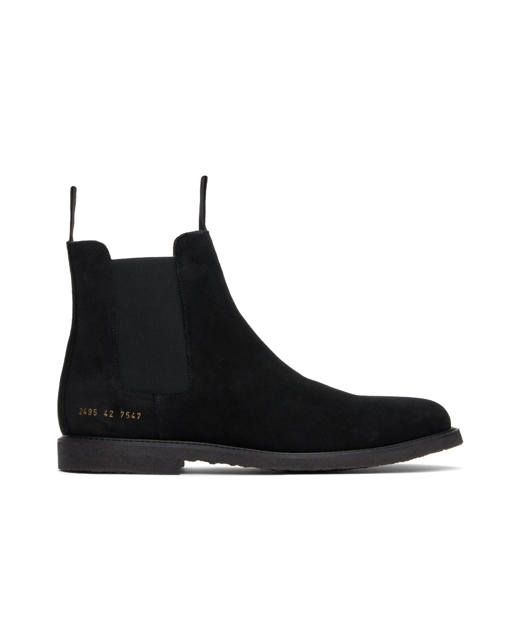 Common Projects Chelsea Classic Ankle Boots In Black Suede In Black