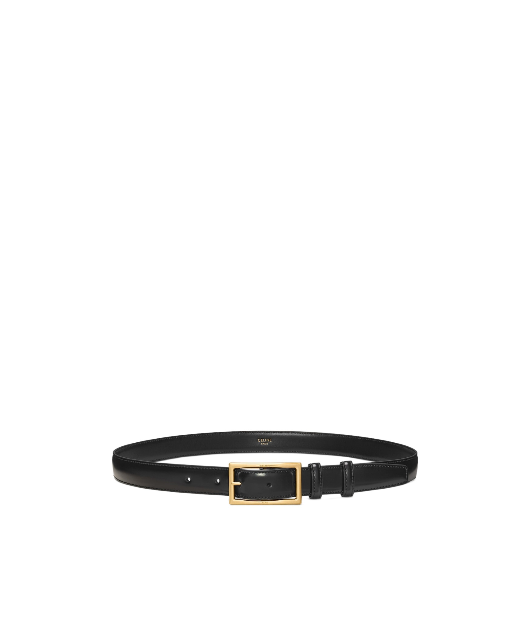 Celine Bc-27 Belt 25 In Taurillon Leather In Black