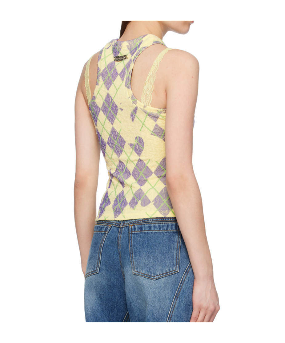 Andersson Bell Ssense Exclusive Yellow Puffy Heart Saver Tank Top In Lemon Yellow