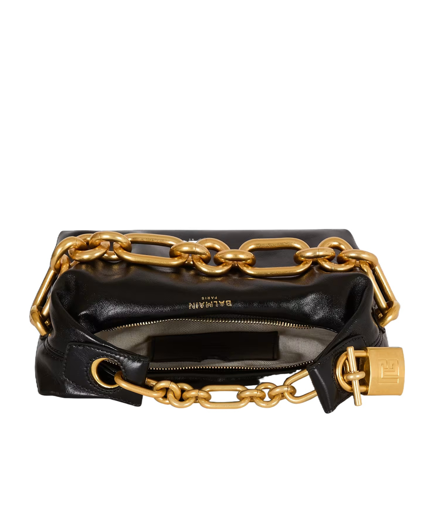 Balmain "chic Lock" Mini Handbag In Black
