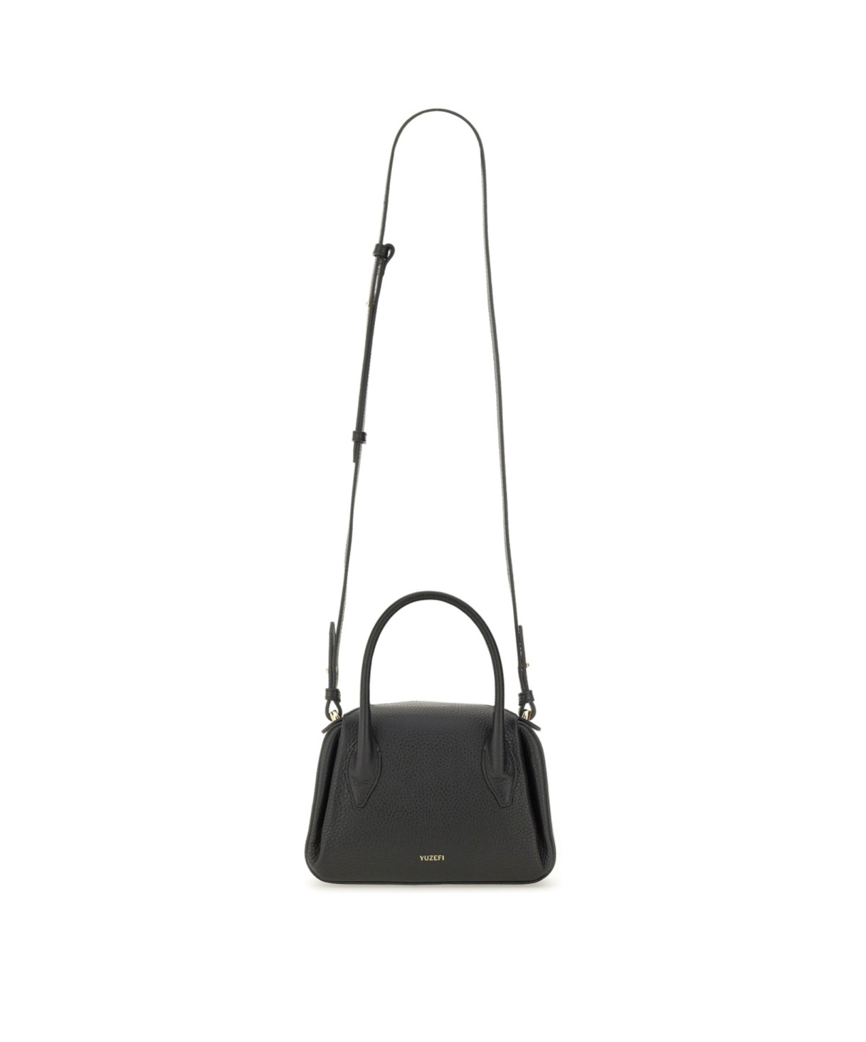 Yuzefi Zippered Shoulder Bag In Black