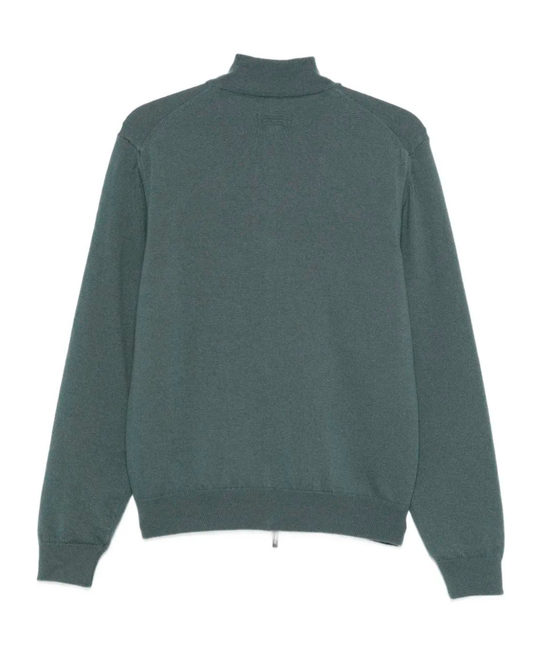 Drumohr Zippered Knitted Cardigan In Green