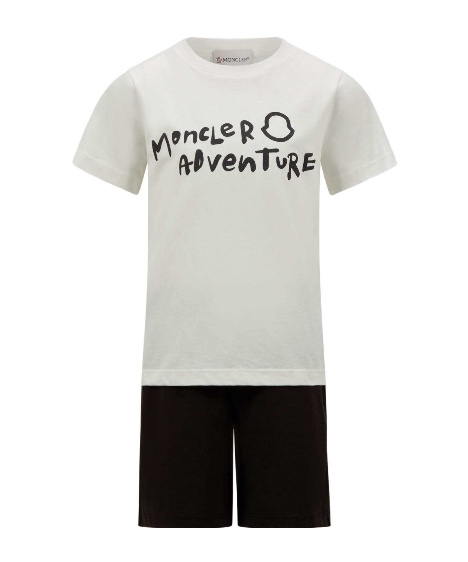 Moncler T-shirt And Shorts Set In White