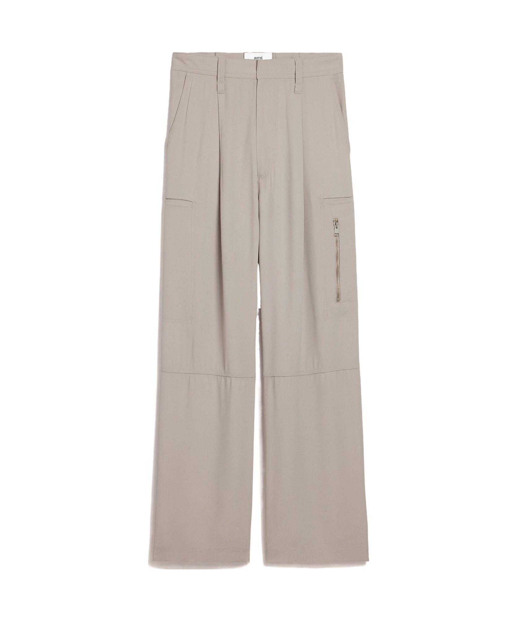 Ami Alexandre Mattiussi Ami Wide-leg Pants In Nude