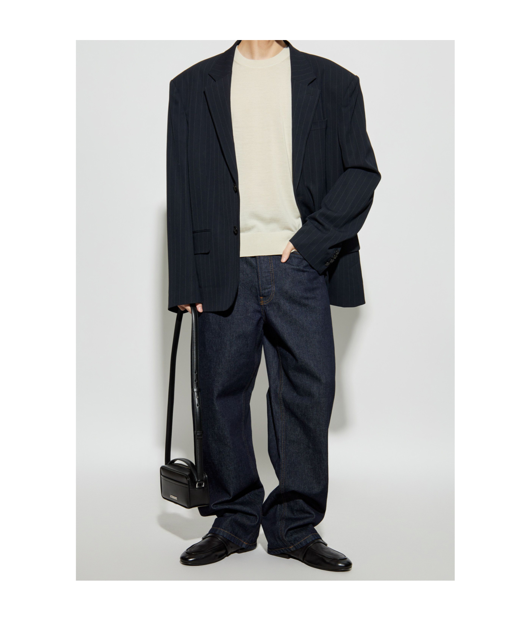 Dries Van Noten Belt-loop Jeans In Black