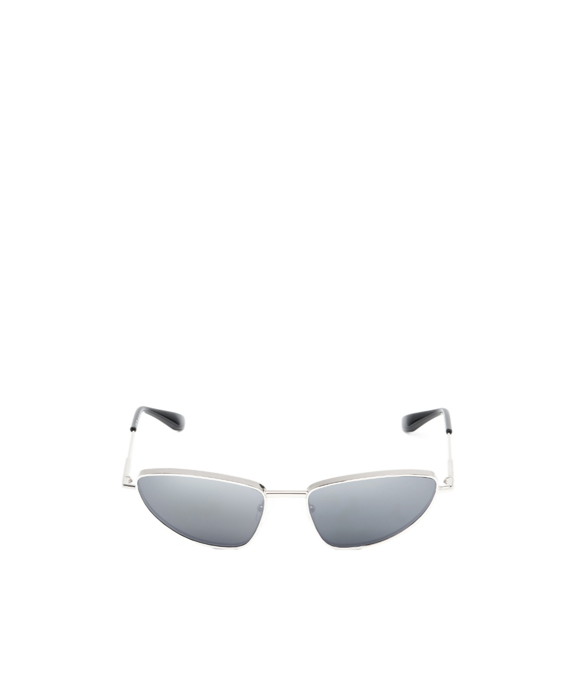 Alexander Mcqueen Women's Metal T-bar Soft Cat-eye Sunglasses In Silver In Silver