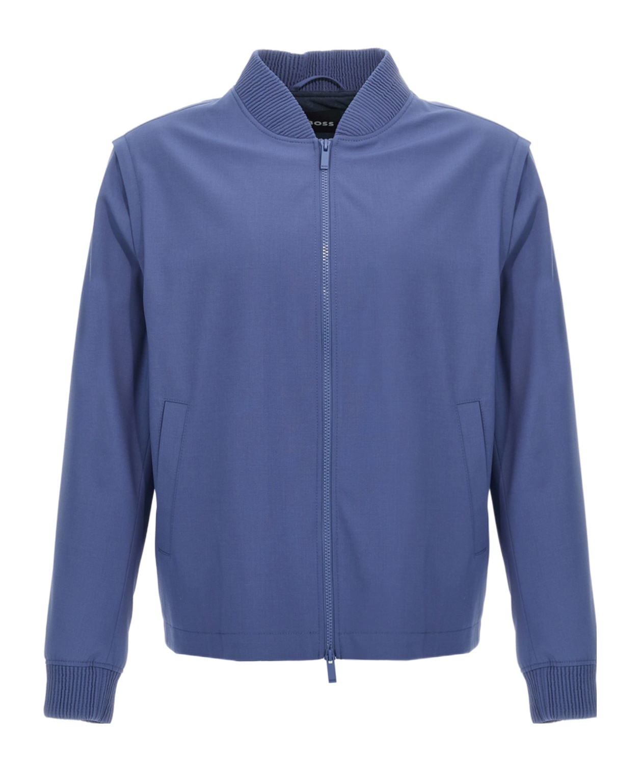 Hugo Boss Light Blue Hanry Pad Jacket In Blue