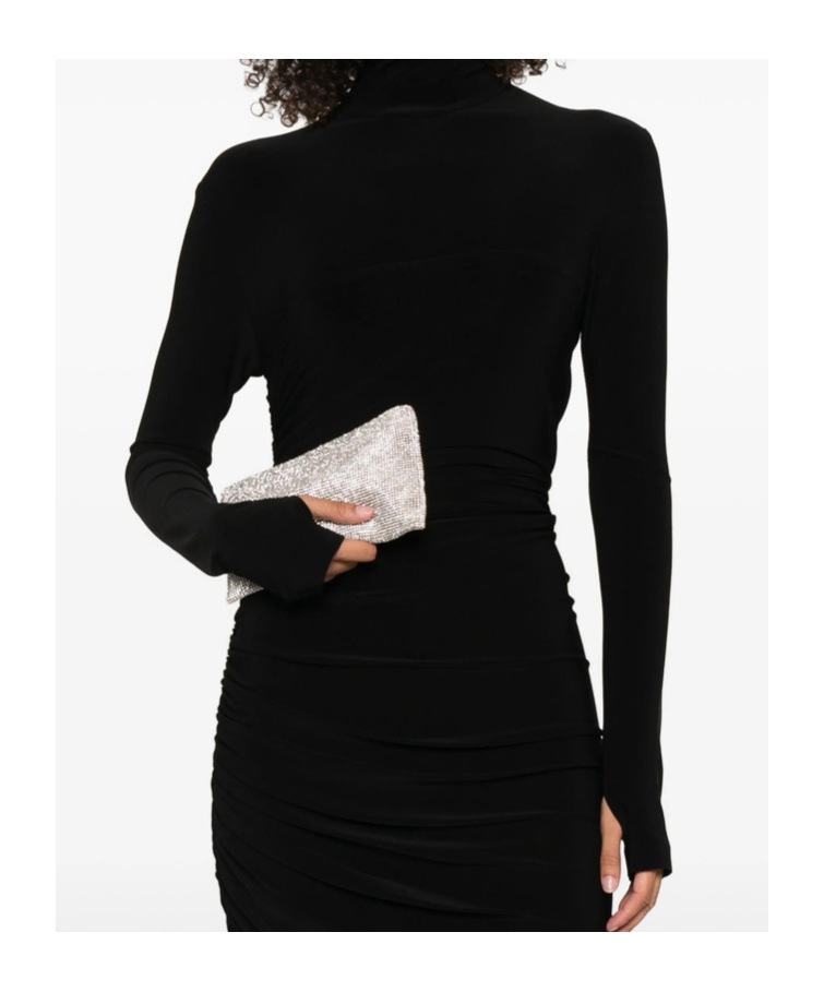 Benedetta Bruzziches La Petite Your Best Friend Clutch Bag In Neutral