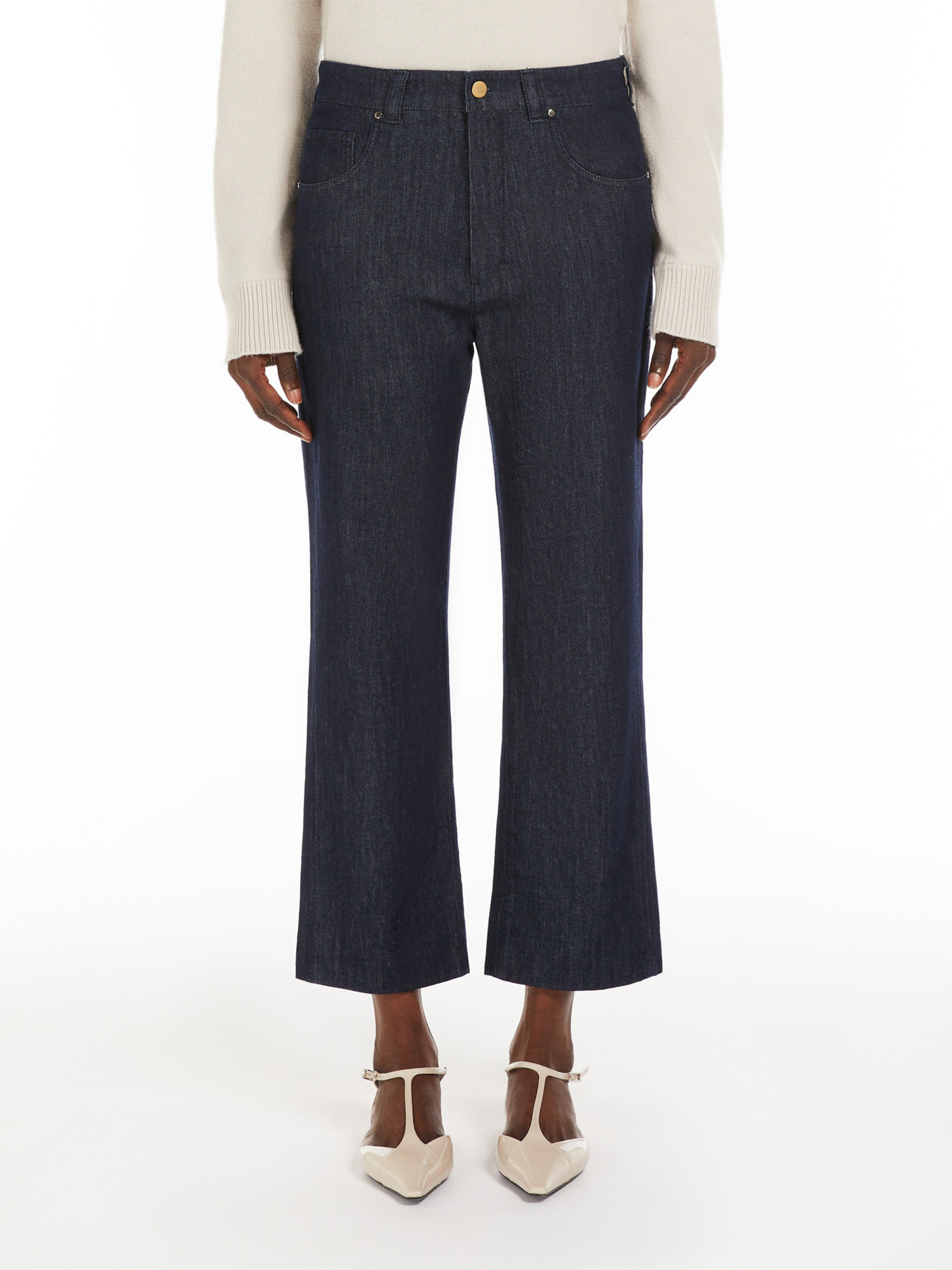 Max Mara Belt-loop Jeans In Black