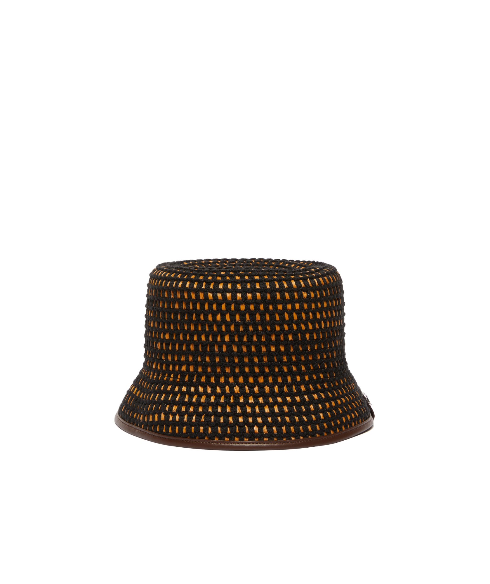 Max Mara Woven Bucket Hat In Black