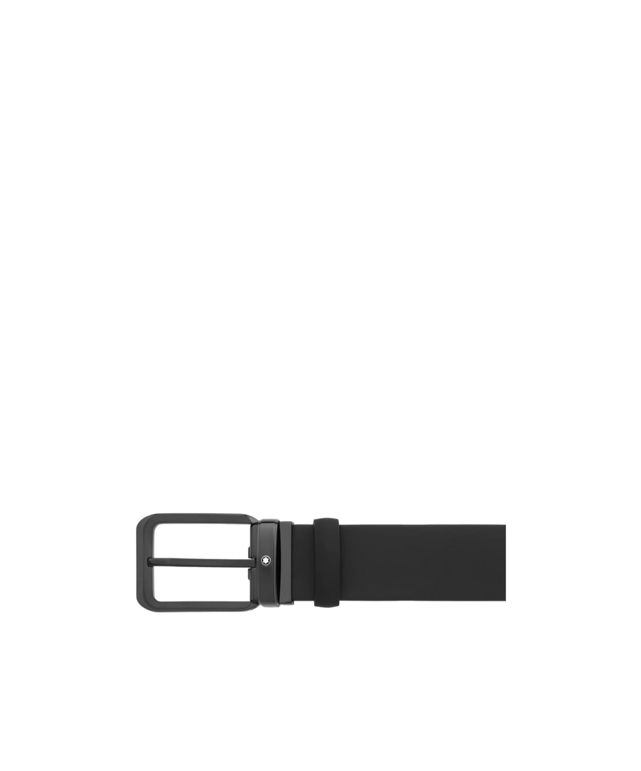 Montblanc Rectangular Buckle Belt In Black