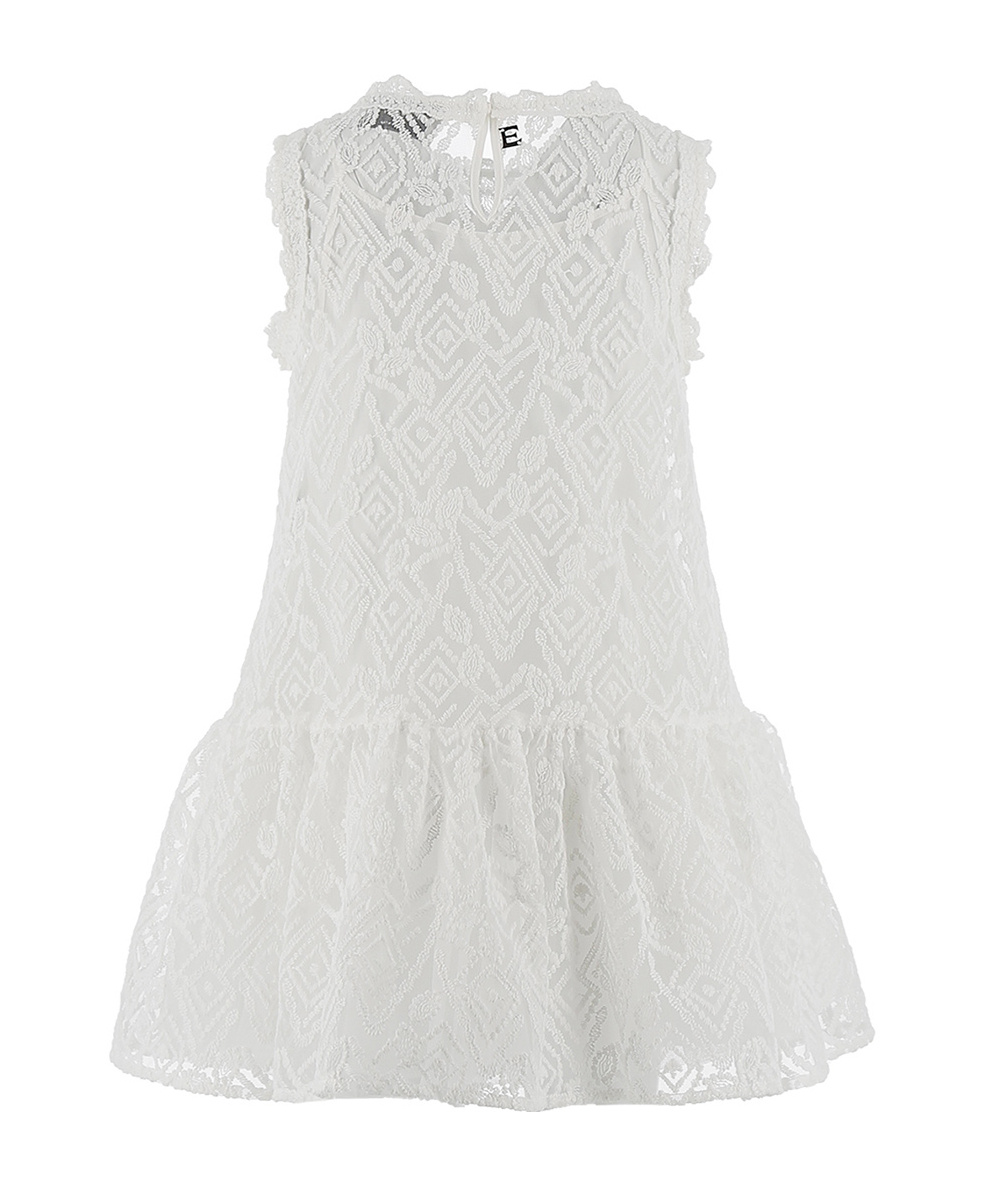 Ermanno Scervino Graphic-print Sleeveless Dress In White
