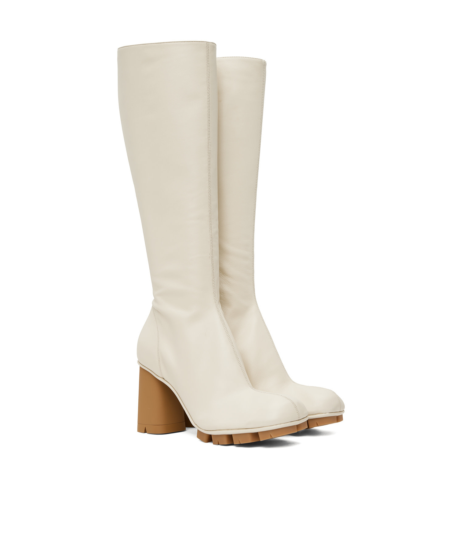 Bottega Veneta Shore Boots In White