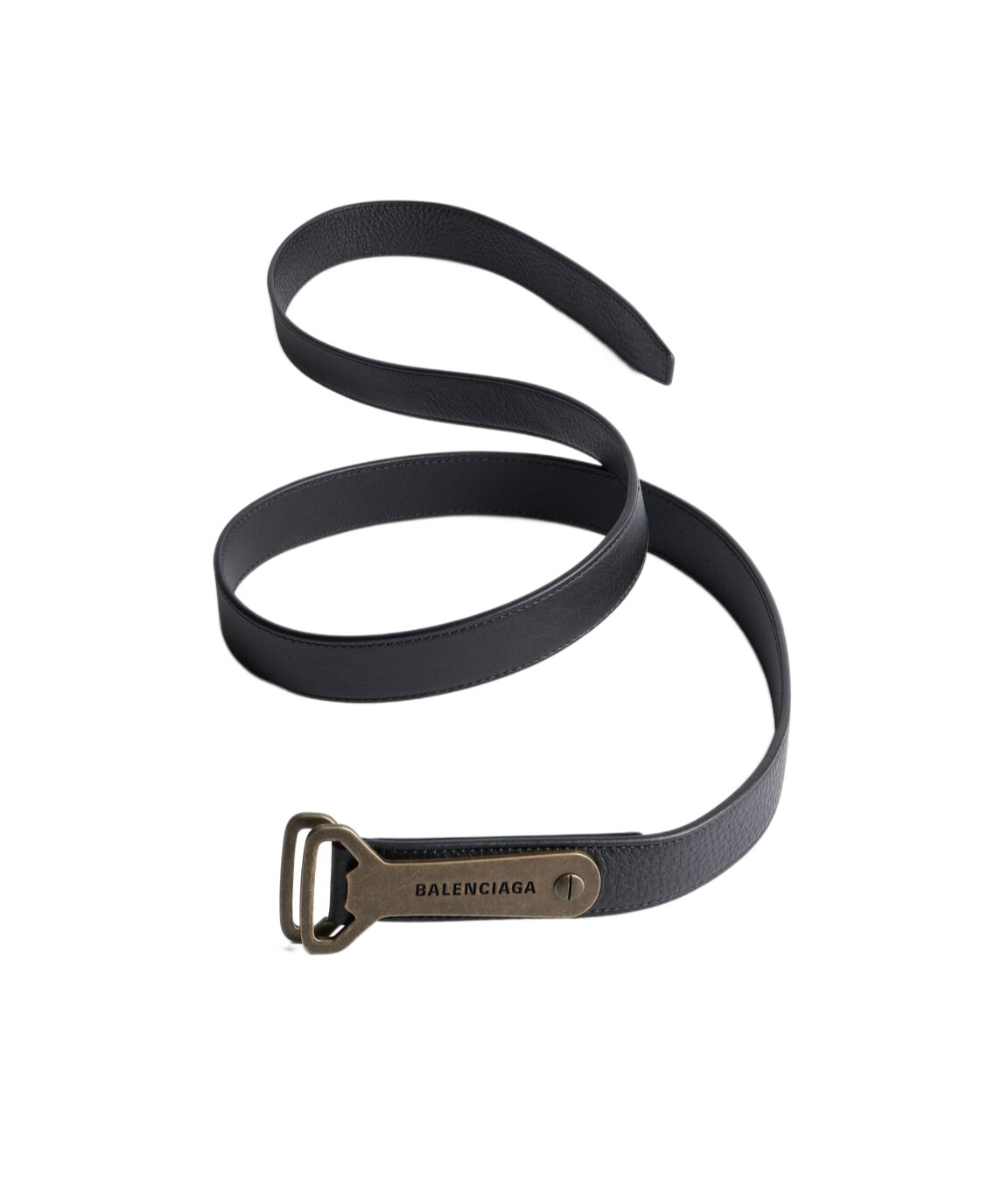 Balenciaga Bottle Opener D Ring In Black