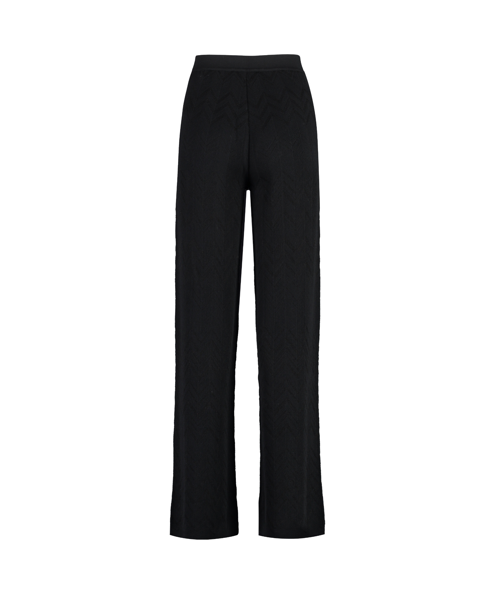 MISSONI STRAIGHT-LEG ZIGZAG-EMBROIDERY TROUSERS