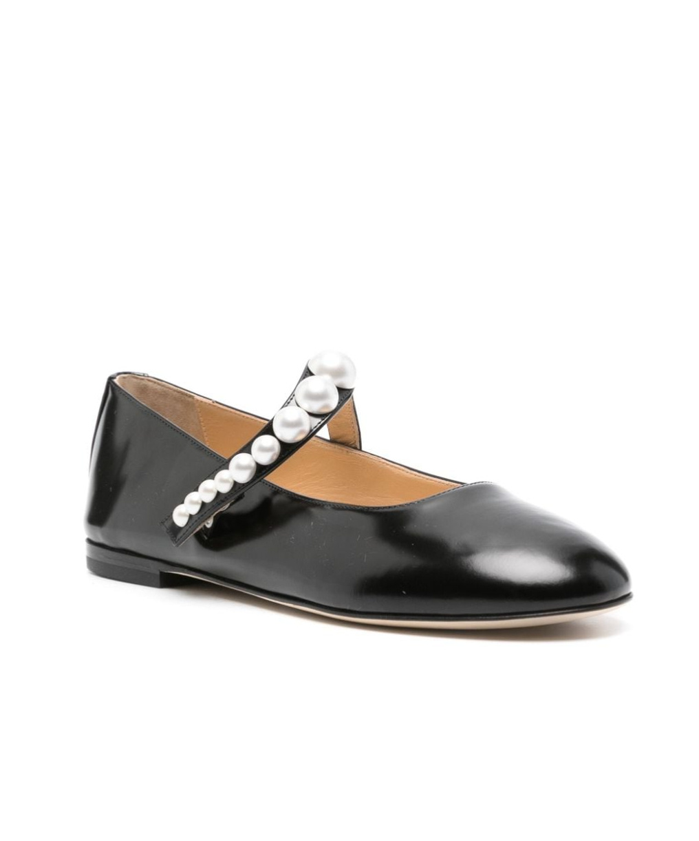 Mach&mach Mach & Mach Flats In Black
