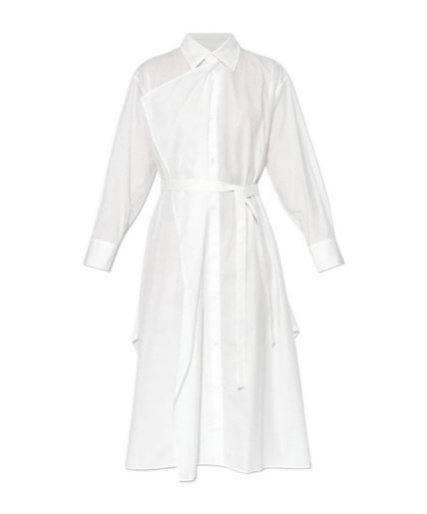 Yohji Yamamoto Cross-over Dress In White