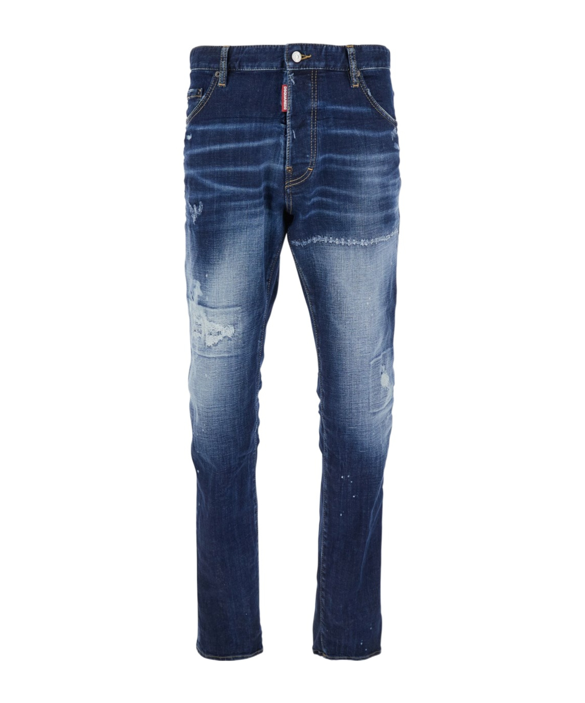 Dsquared2 Belt-loop Jeans In Blue
