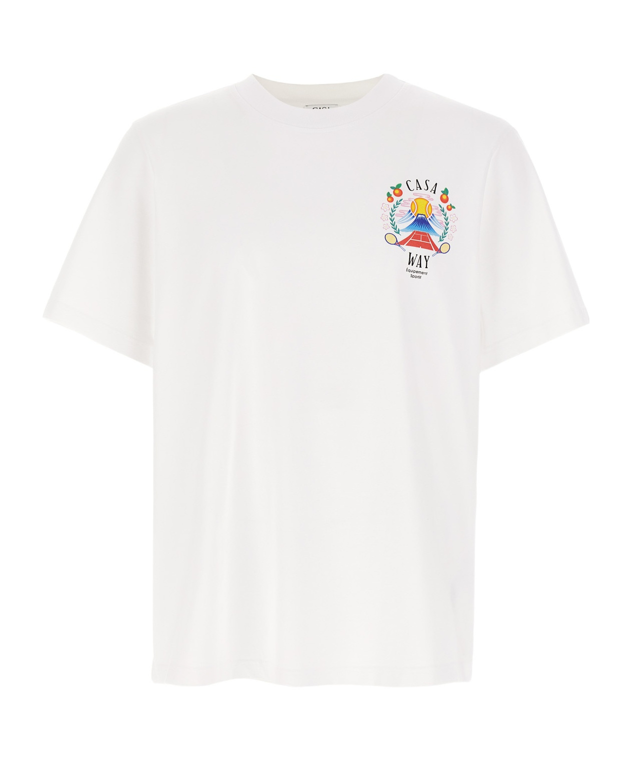 Casablanca Graphic T-shirt With Classic Crew Neck In White