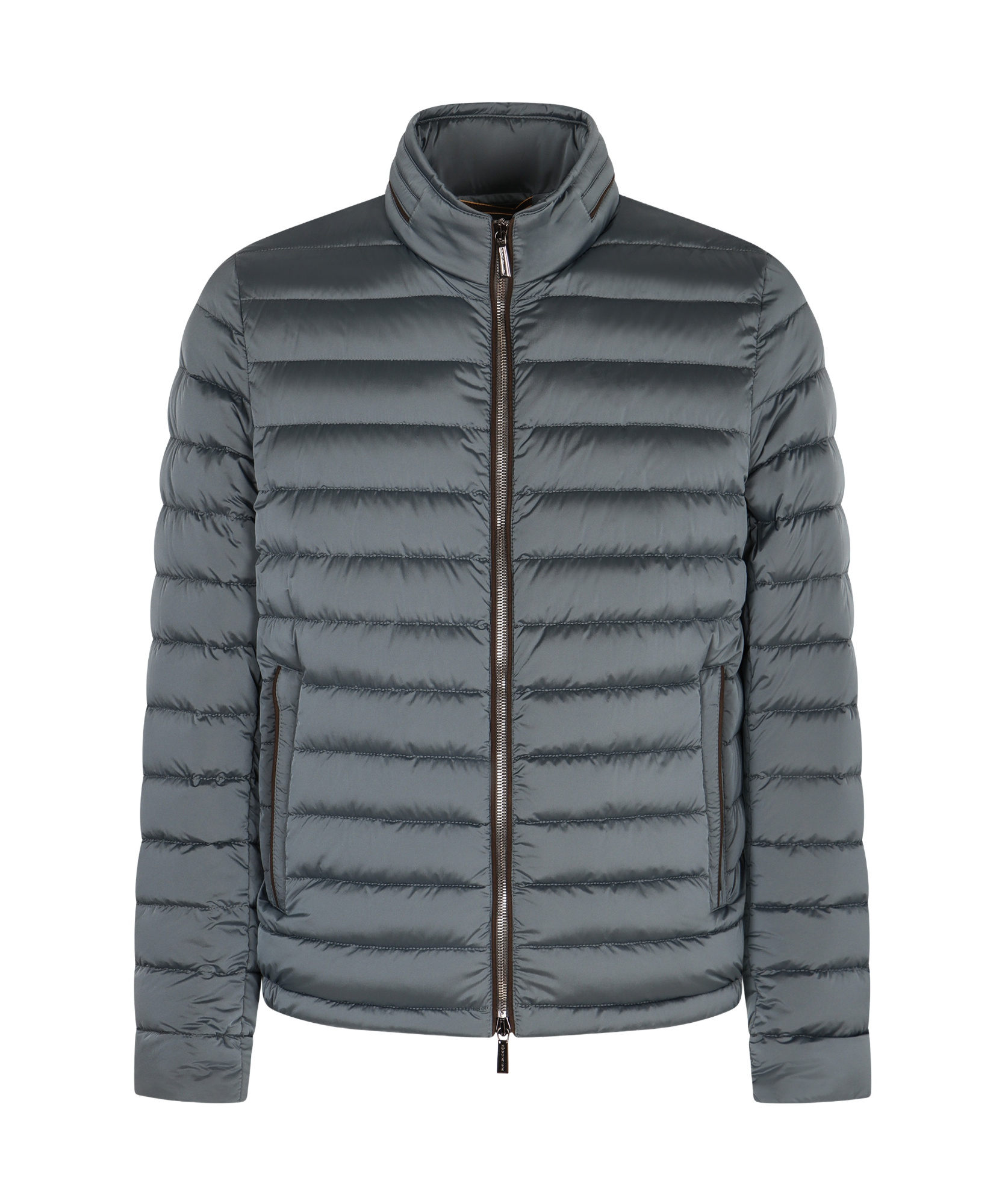 Moorer Techno Fabric Down Jacket In Gray