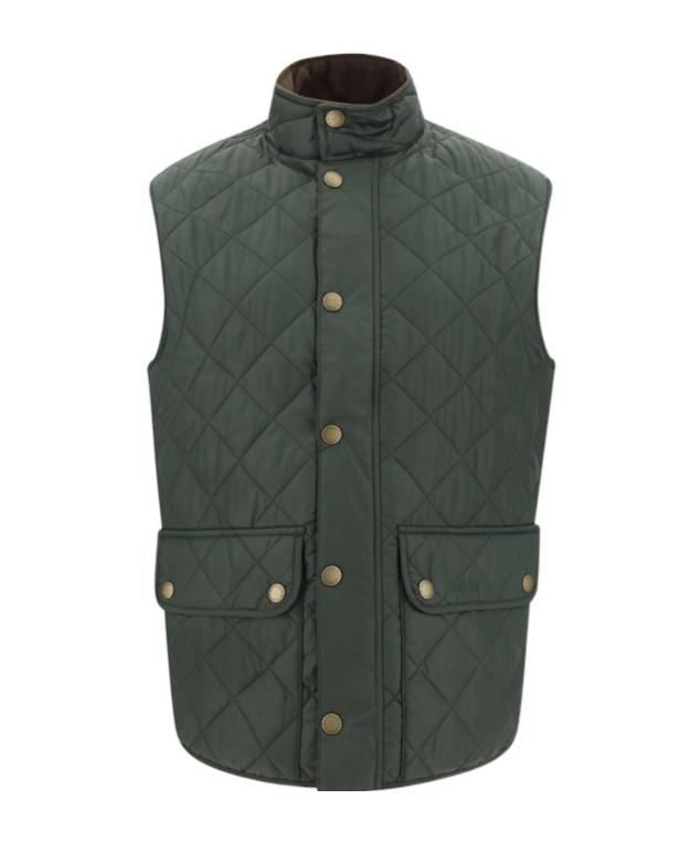 Barbour Sleeveless Cotton Vest In Green