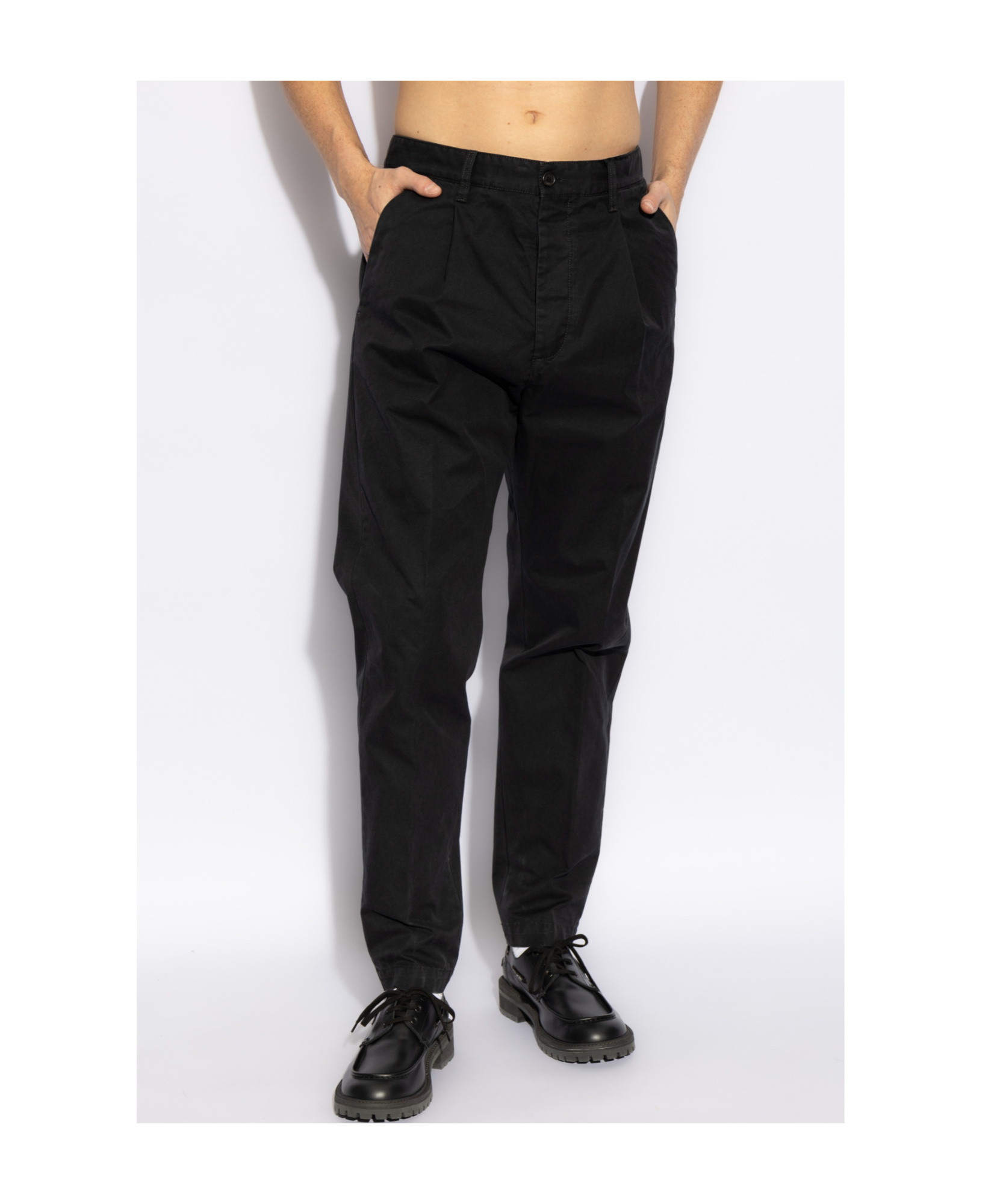 Dsquared2 One Pleat Pants In Black