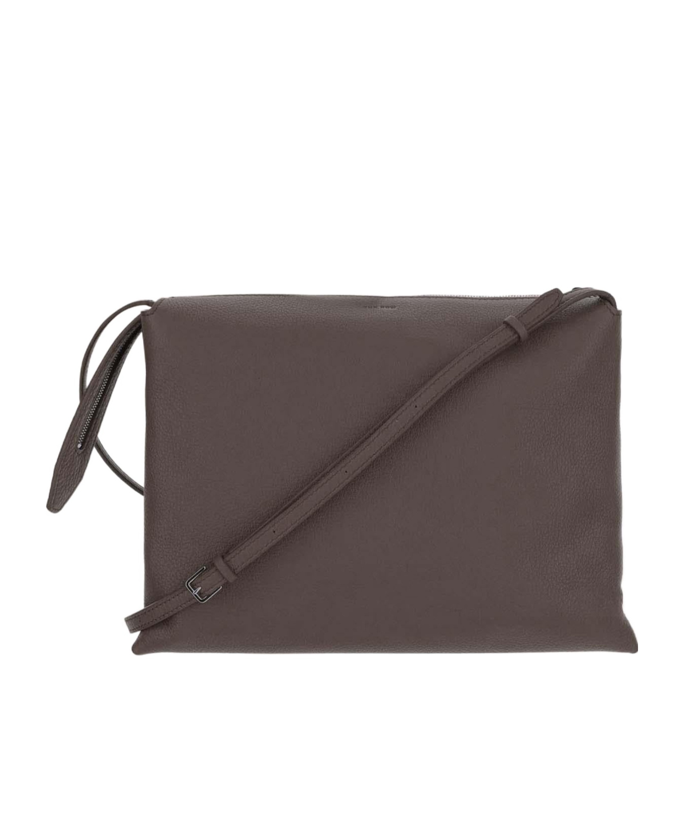 The Row Zipper Shoulder Bag In Brown